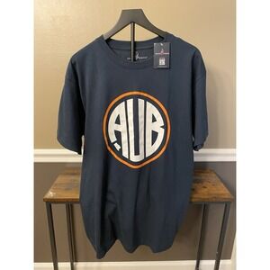 Auburn University AUB Circle Logo T Shirt X-Large Navy Alabama Made